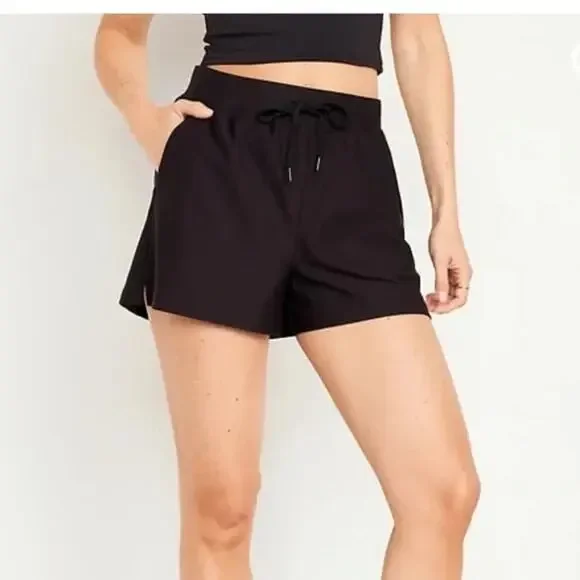 NWT Old Navy High Waisted PowerSoft Shorts Black 3" inseam Women's Plus Size 3X - Picture 11 of 11
